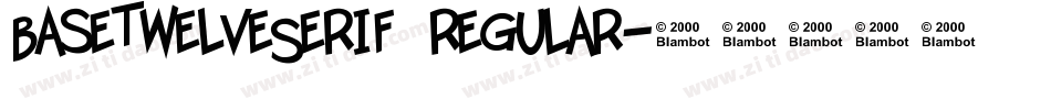 BaseTwelveSerif Regular字体转换